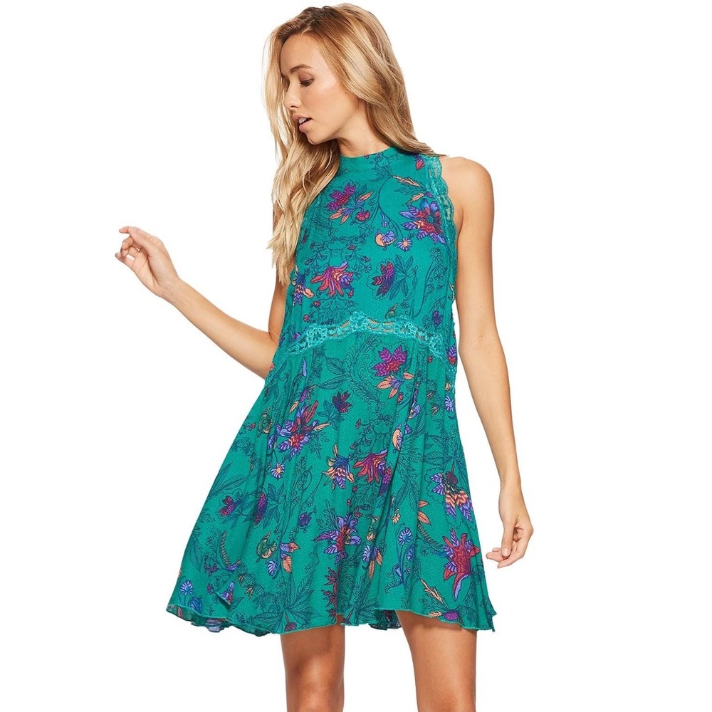 NWOT Free People She Moves Chemise Mini Dress